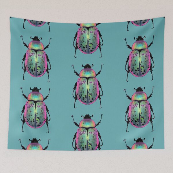Item preview, Pink and Green Beetle designed and sold by dinaaaaaah.
