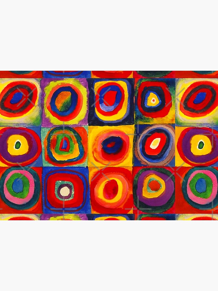 Kandinsky Color Study Squares With Concentric Circles by SuperAceDesigns