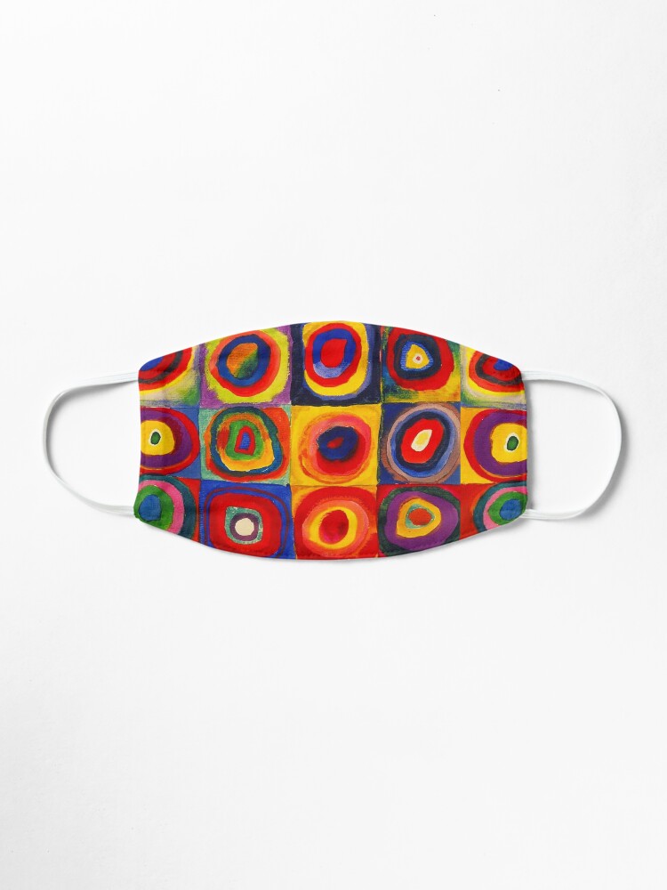 Alternate view of Kandinsky Color Study Squares With Concentric Circles Mask
