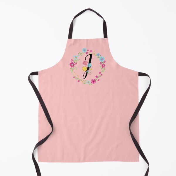 Item preview, Pink Floral Monogram Initial Letter J designed and sold by BleuSky.