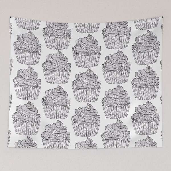 Item preview, Doodle Cupcake designed and sold by Bake-my-Design.