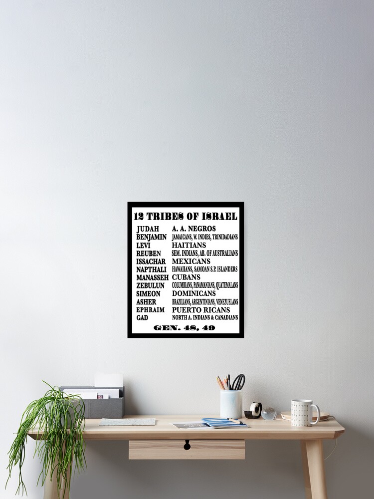 12 Tribes of Israel, Israelite Clothing Poster