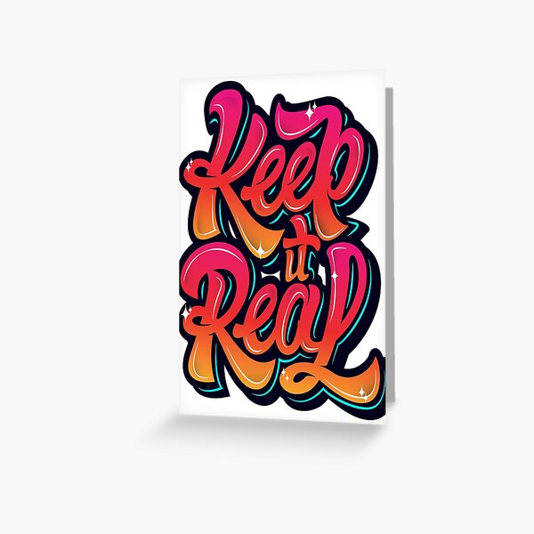 Item preview, KEEP IT REAL T-SHIRT designed and sold by Kabella-.