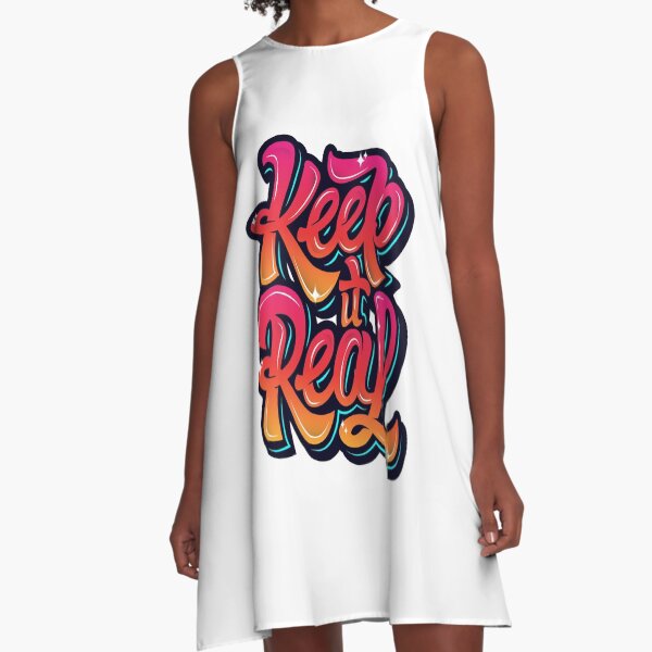 Item preview, KEEP IT REAL T-SHIRT designed and sold by Kabella-.