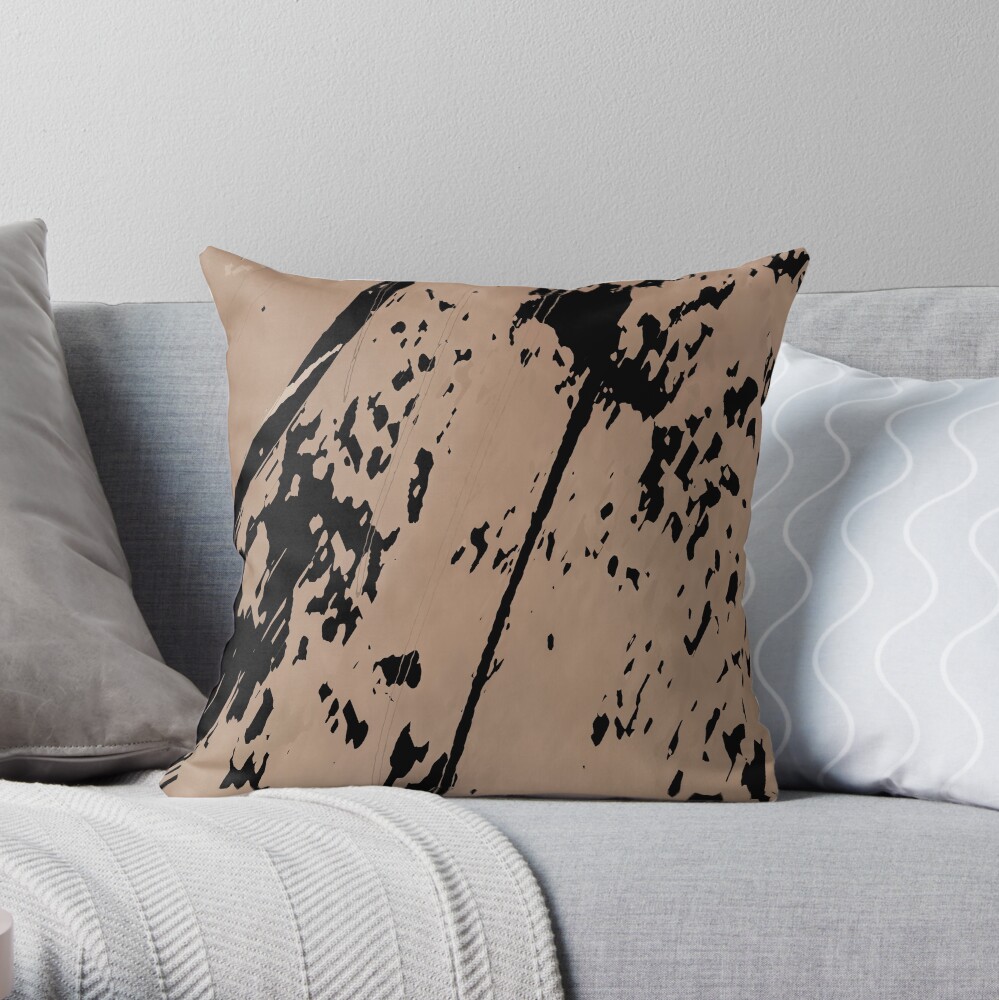 Multicolored unique everlasting pattern, decorative, random colorful geometric design Throw Pillow