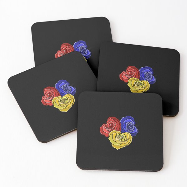 Item preview, Triangle of Roses designed and sold by SilverSquirrels.