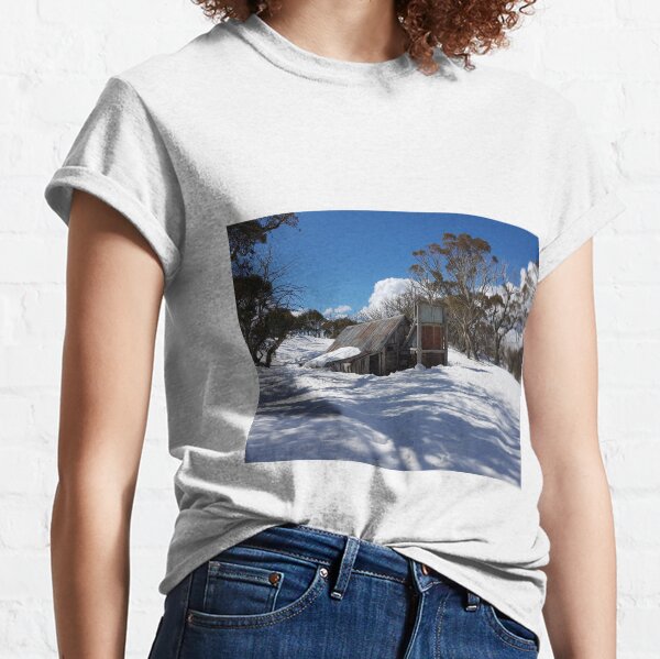 Wallace Hut Under Snow Classic T-Shirt
