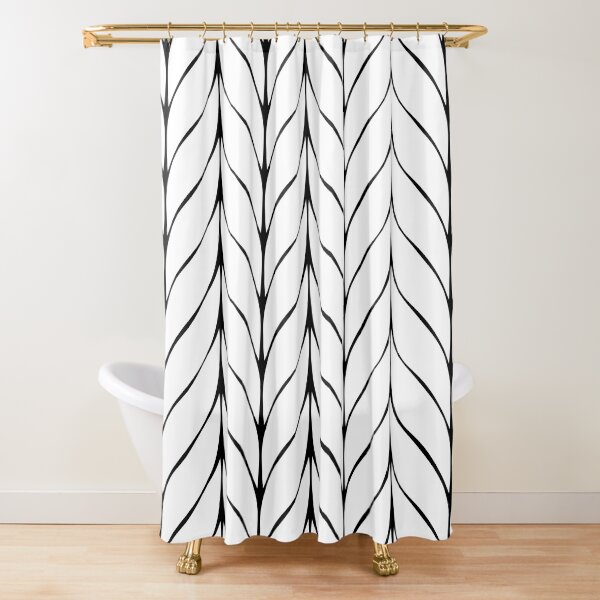 Item preview, Black and White Leaf Pattern designed and sold by Looly Elzayat.
