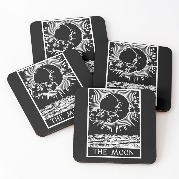 THE MOON - Tarot Series (W) Coasters (Set of 4)