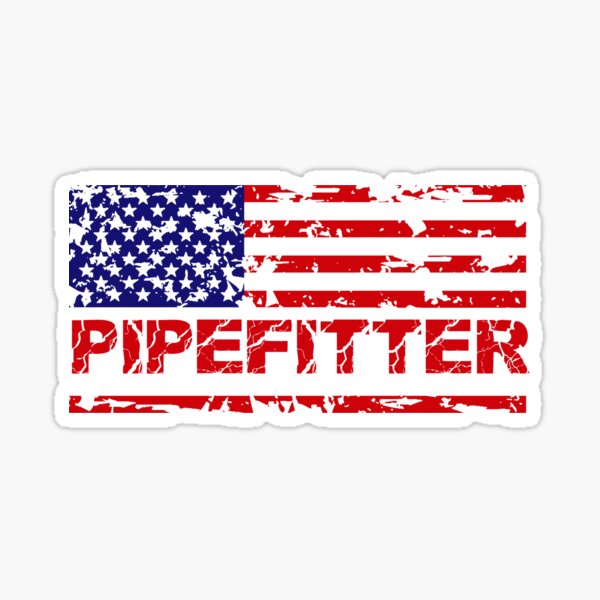 Artikel-Vorschau von Pipefitter - die amerikanische Flagge, designt und verkauft von headshote.