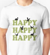 Green Digital Camo Happy Happy Happy Unisex T-Shirt