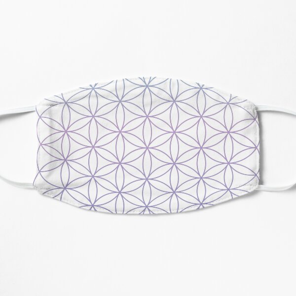 Flower of Life Geometric Circles Grid (Light Purple) Mask