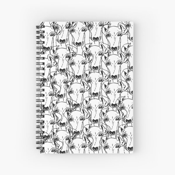 Greyhound pattern Spiral Notebook