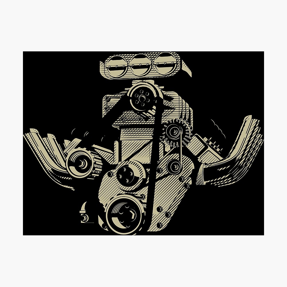 Cartoon Turbo Engine Cartoon Turbo Engine