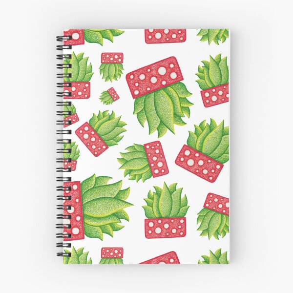 Item preview, Green succulent design with red flowerpot pointillism painting designed and sold by MitoP.