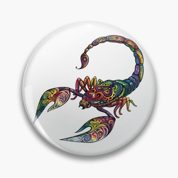 Item preview, multicolored scorpion illustration designed and sold by Halalolo.