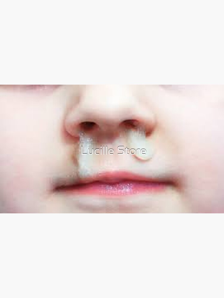 " Funny Face Gross Snot Nose Kid Mask Stickers" Sticker for Sale by