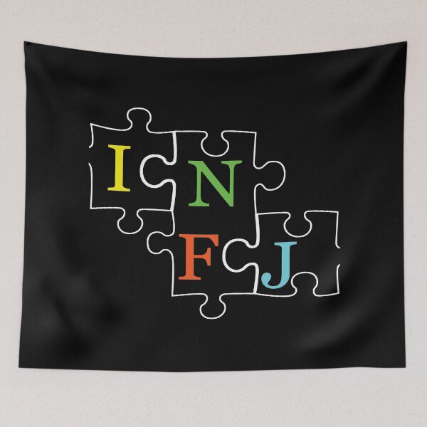 Item preview, INFJ Puzzle - Typography Design designed and sold by art-by-shadab.