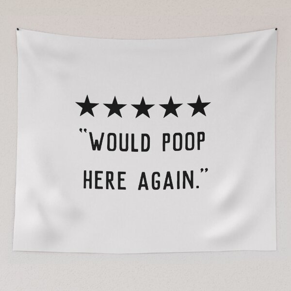 Item preview, Would Poop Here Again designed and sold by JKDF_.