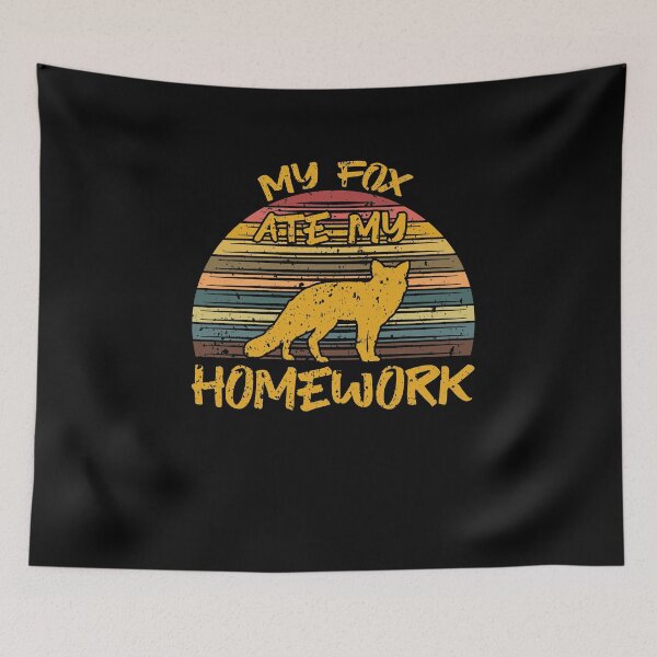 Item preview, My Fox Ate My Homework designed and sold by sesa10.