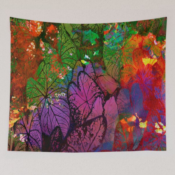 Item preview, foliage on abstract background designed and sold by clemfloral.