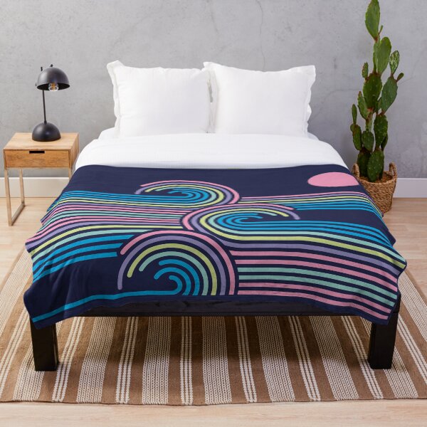Item preview, Retro Abstract Ocean Waves designed and sold by MartineMeeka.