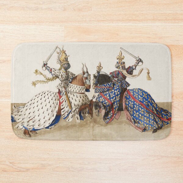 Item preview, Dukes of Brittany and of Bourbon in single combat,King René d'Anjou Book of tournaments France Provence  designed and sold by BulganLumini.