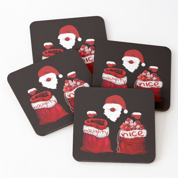 Item preview, naughty and nice santa sacks designed and sold by doctors-apparel.