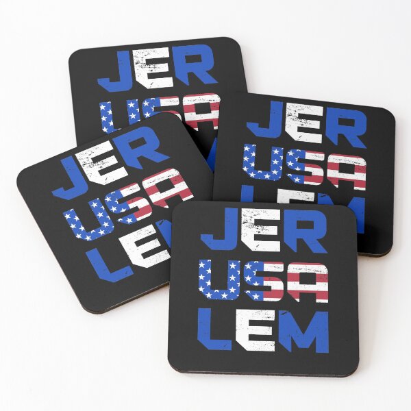 Item preview, USA Jerusalem Israel designed and sold by bestshirtdesign.