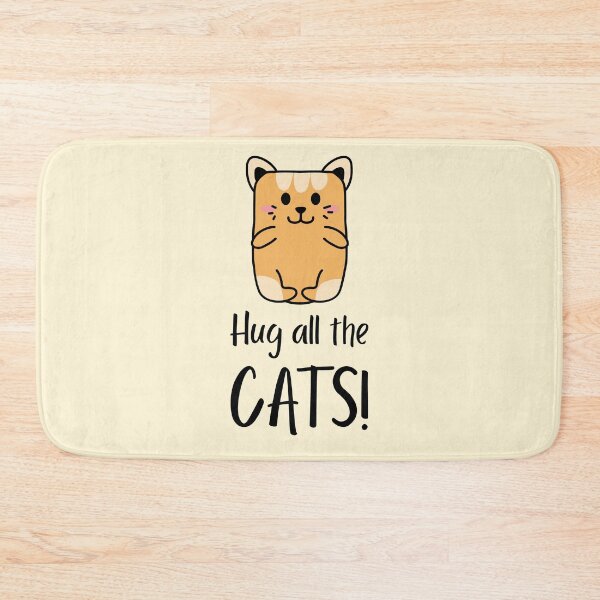 Item preview, Huggable Cat Hug All The Cats designed and sold by quoteology.