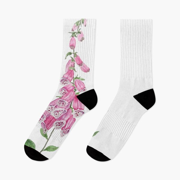 Item preview, hand painted 2 pink foxgloves flowers blossom  designed and sold by SelenePaintings .