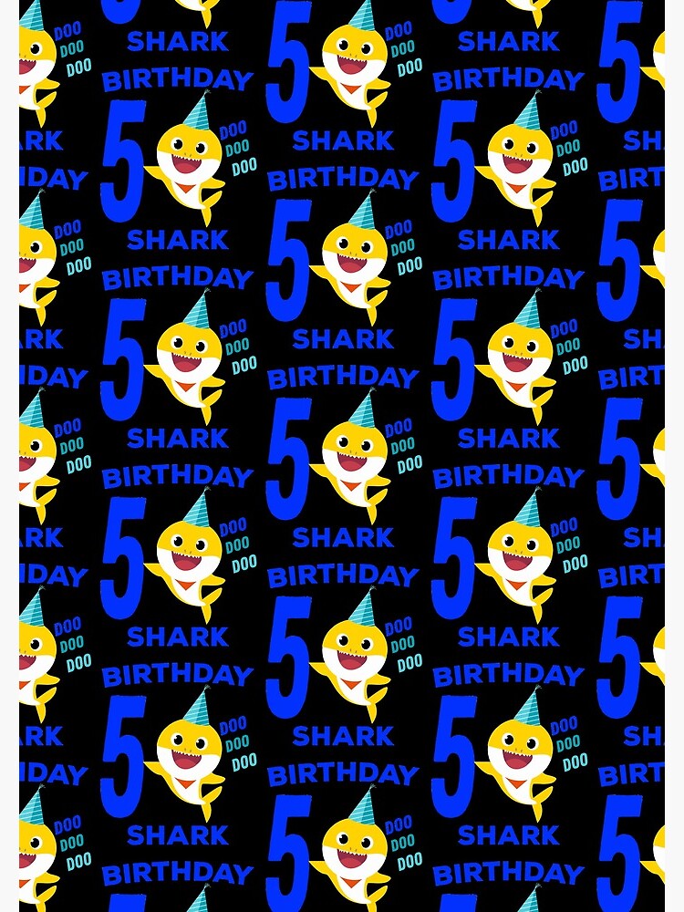  5th birthday shark doo doo doo song clipart themed party birthday