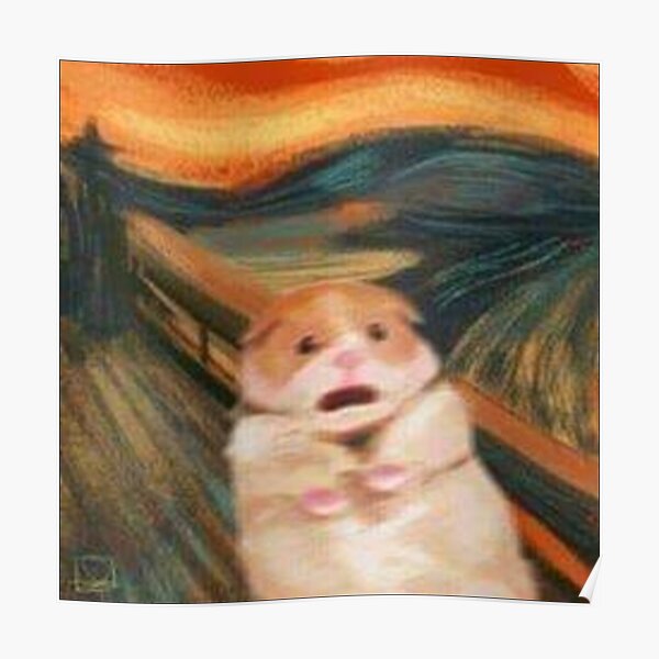 Hamster im Schrei Poster
