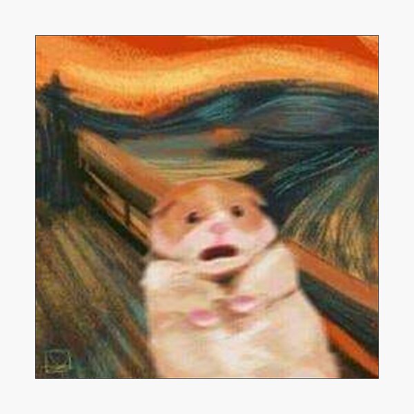 Hamster in the scream  Photographic Print