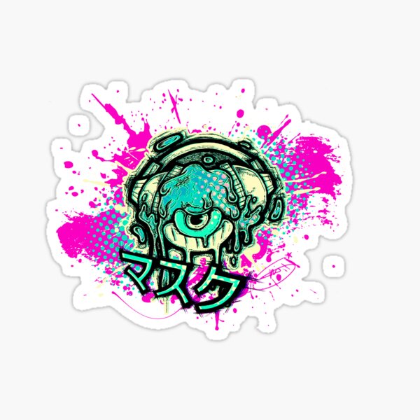Funky Face - Illustration Sticker