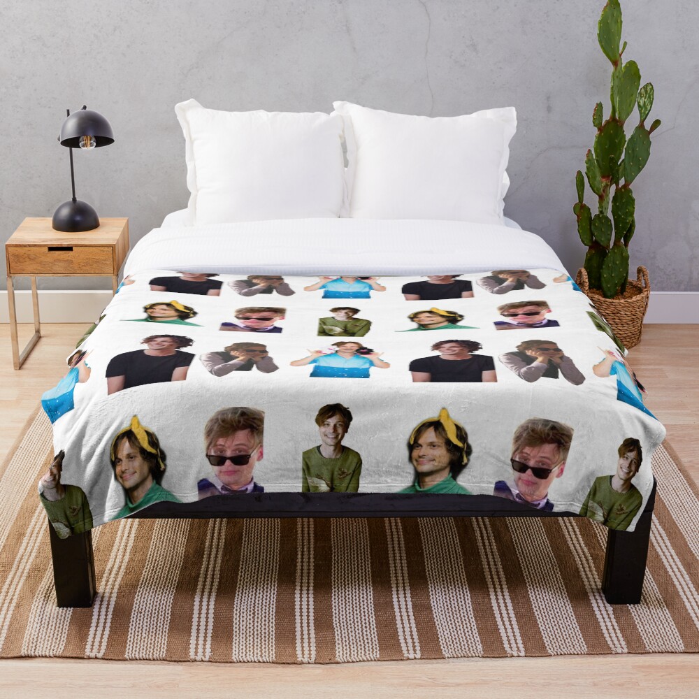 "Matthew Gray Gubler Design" Throw Blanket for Sale by drovenove