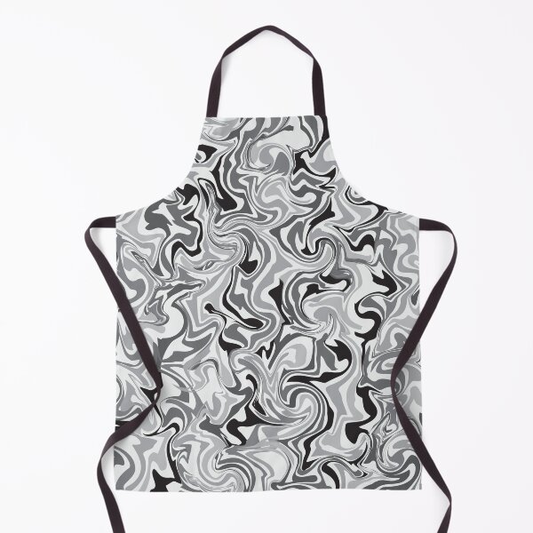 Item preview, Black and white- Seamless twirling pattern liquid marble texture design designed and sold by anins-azuree.