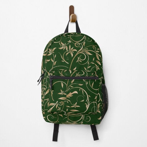 Item preview, Elegant Floral Swirls Gold Green Pattern Gift designed and sold by acherriemae.