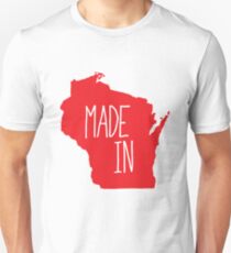 Made in Wisconsin - Red Unisex T-Shirt