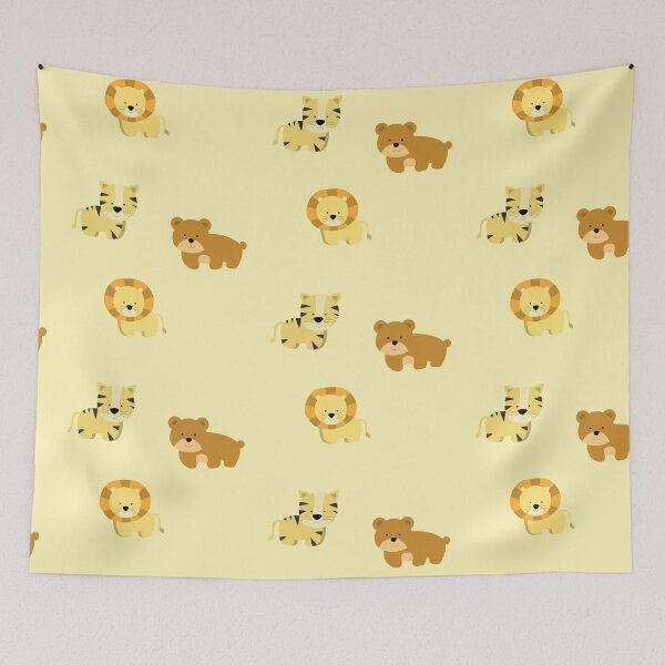Item preview, Cute Jungle Friends Illustration for kids and toddlers set of 3  designed and sold by CLPDesignLab.