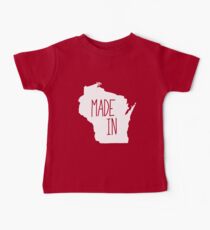 Made in Wisconsin - White Baby Tee