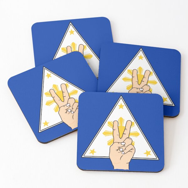 Item preview, PEACE 3 STARS AND A SUN FILIPINO BLUE designed and sold by aydapadi.