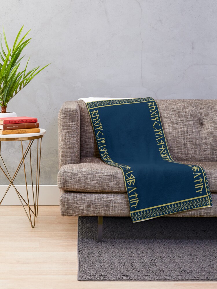 Plaid « Le seigneur des anneaux Motif Balin », par Safrane Redbubble