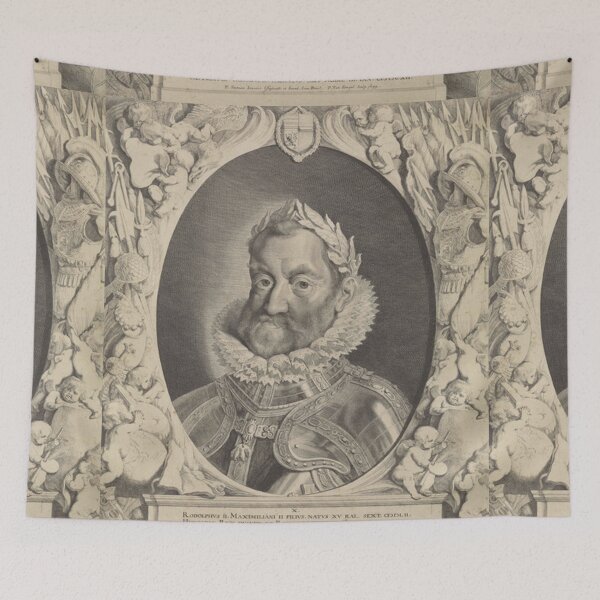 Item preview,  Portrait of Emperor Rudolf II -  vintage print designed and sold by Vintage Designs +.