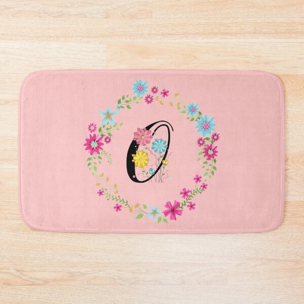 Item preview, Pink Floral Monogram Initial Letter O designed and sold by BleuSky.