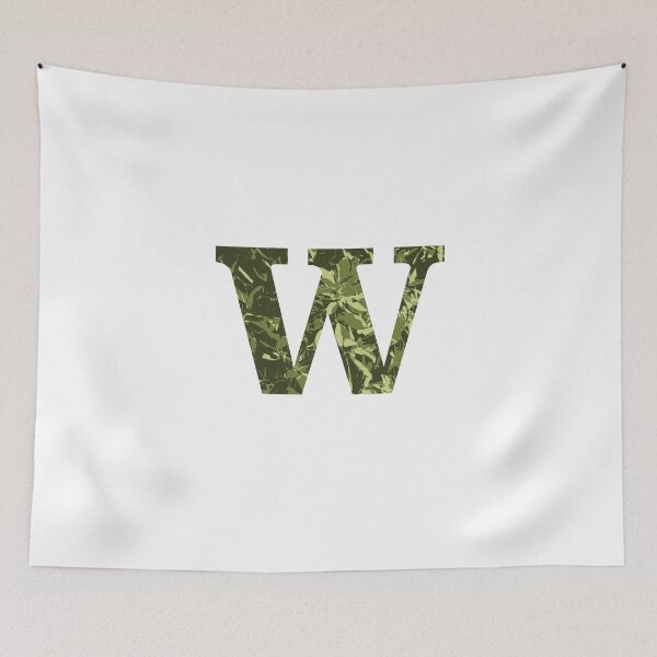 Item preview, a alphabet letter W monogram designed and sold by patternsplus.