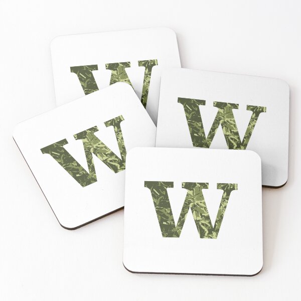 Item preview, a alphabet letter W monogram designed and sold by patternsplus.