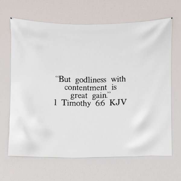 Item preview, 1 Timothy 6:6 KJV designed and sold by IBMClothing.