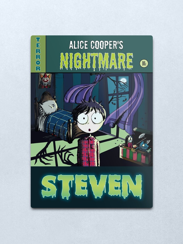 Impression métallique ''Illustration "contes de crypte" - Steven" - Alice Cooper' : autre vue