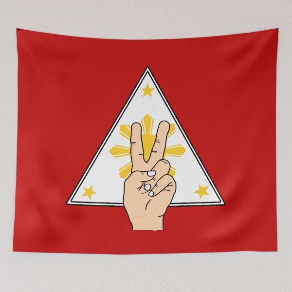 Item preview, PEACE 3 STARS AND A SUN FILIPINO RED designed and sold by aydapadi.